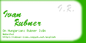 ivan rubner business card